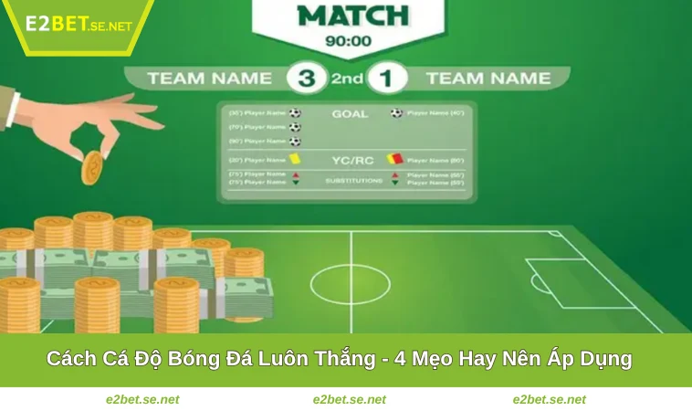 Cách Cá Độ Bóng Đá Luôn Thắng - 4 Mẹo Hay Nên Áp Dụng 1 Cách Cá Độ Bóng Đá Luôn Thắng